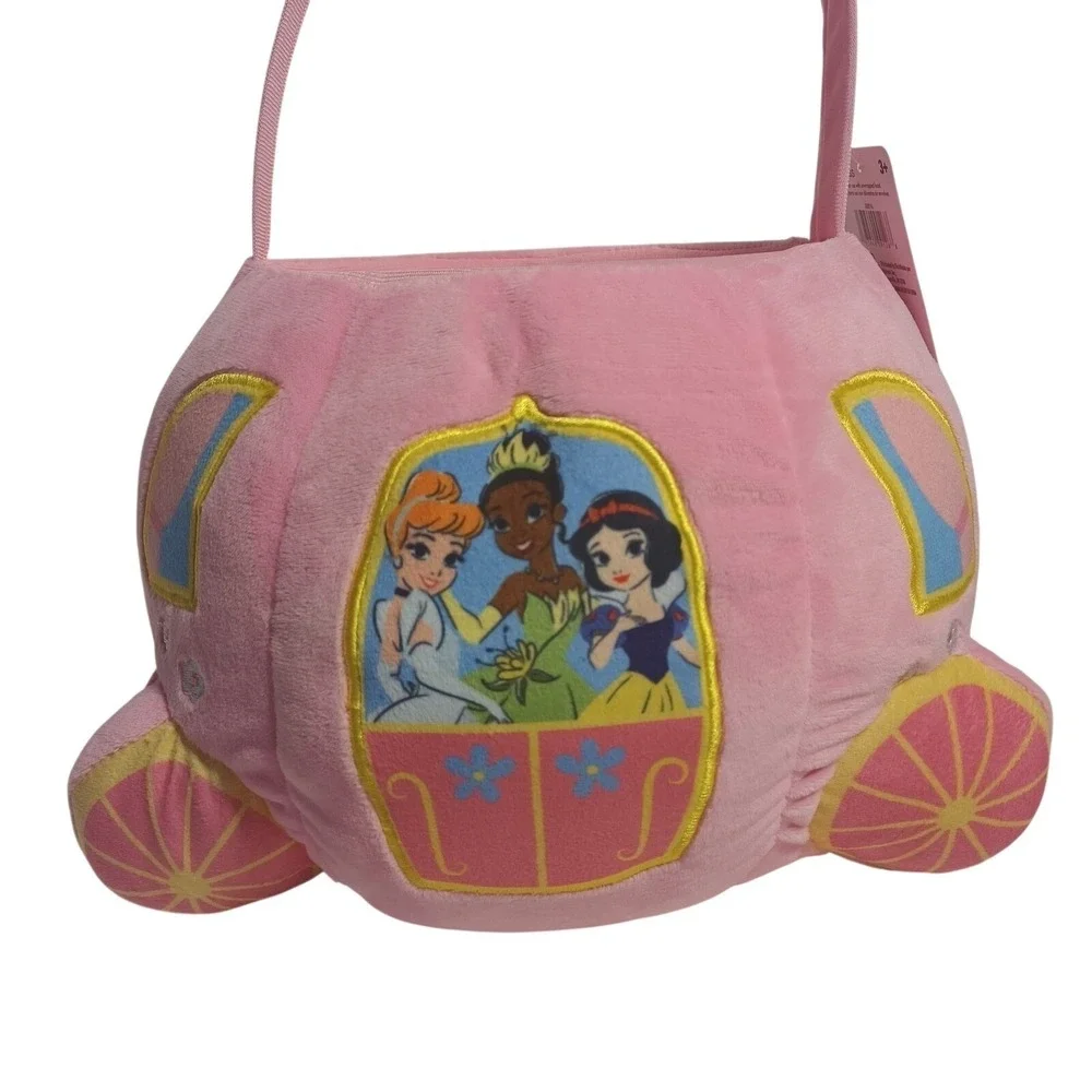 Princess Pink Plush Easter Basket by Ruz, Pink, 7 inches Tall, Plush Plus More - Picture 4 of 13